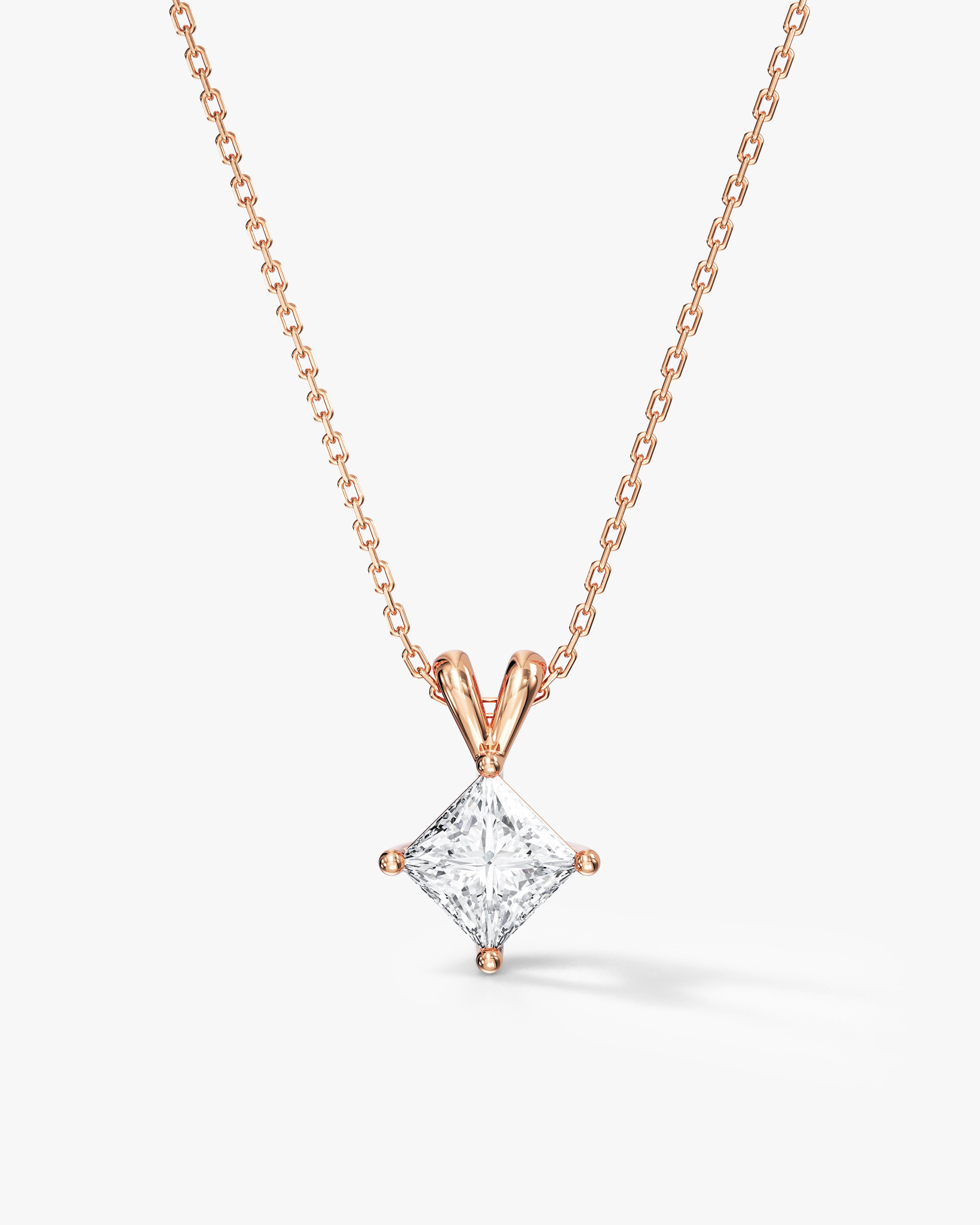 Double Bail Solitaire Pendant (1.00 CT)