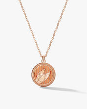 Winged Coin Necklace