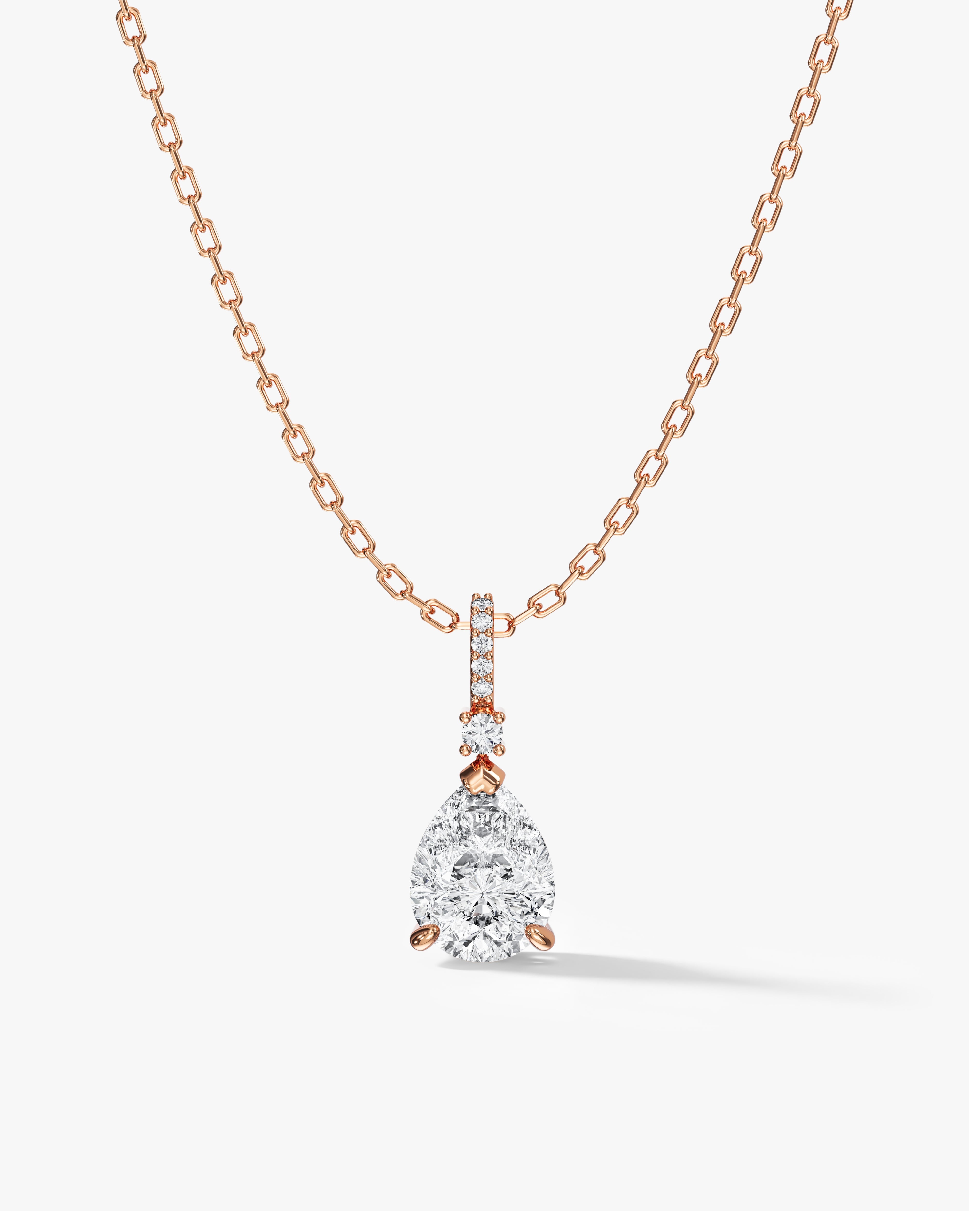 Teardrop Pave Necklace