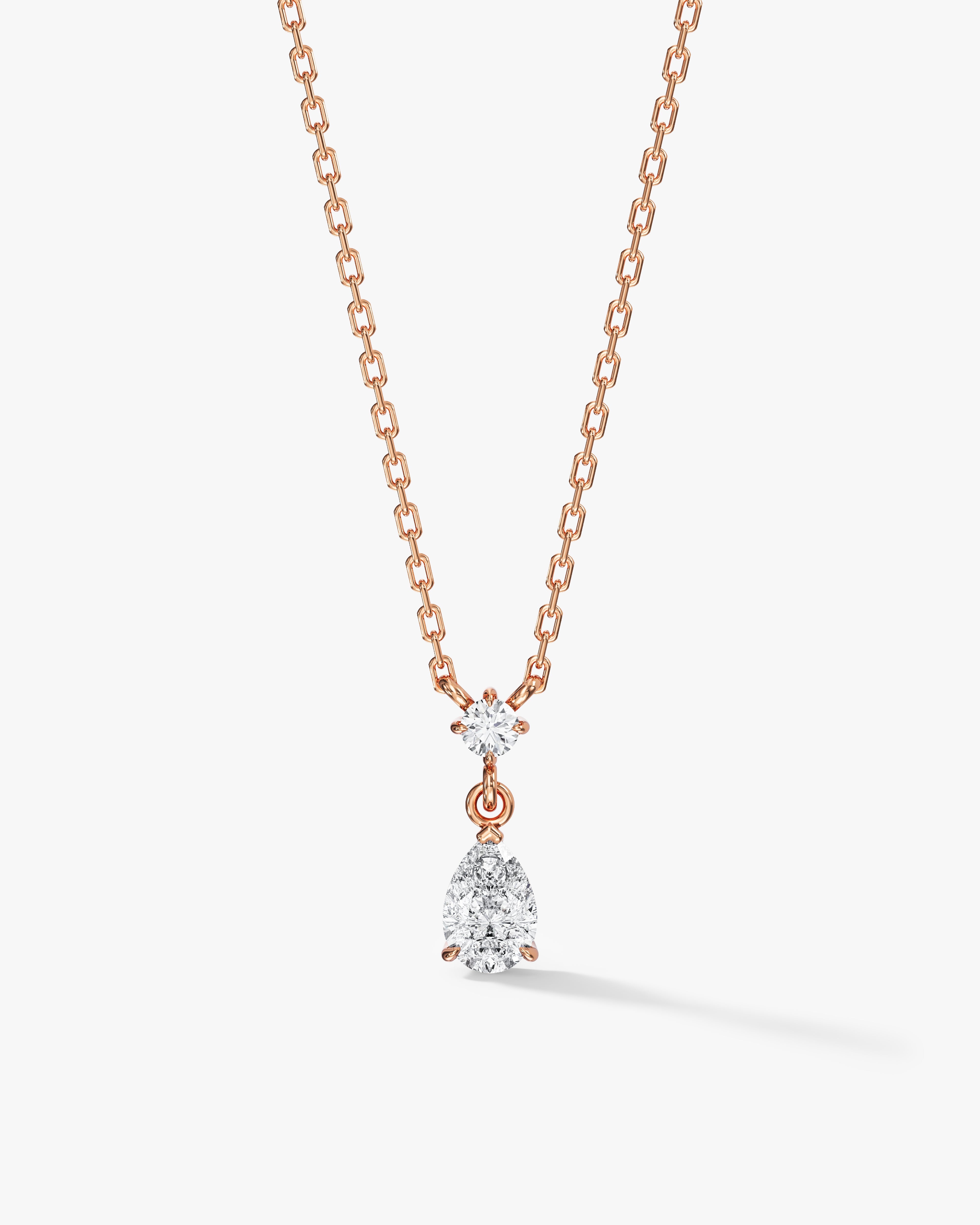 Falling Teardrop Necklace
