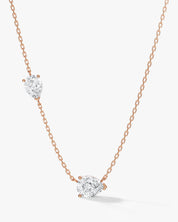 Double Teardrop Trail Necklace