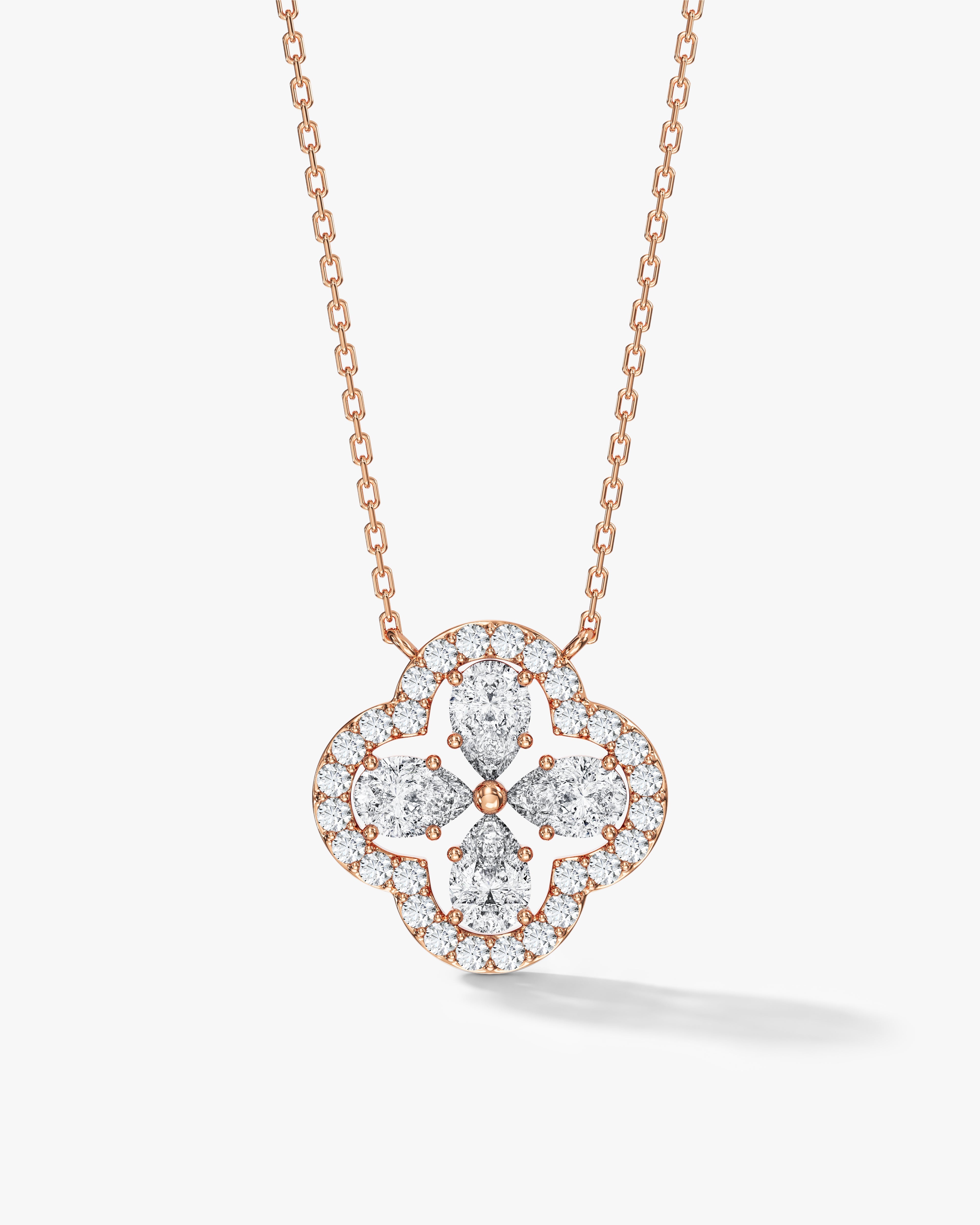 Lucky Halo Clover Necklace