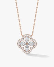 Lucky Halo Clover Necklace