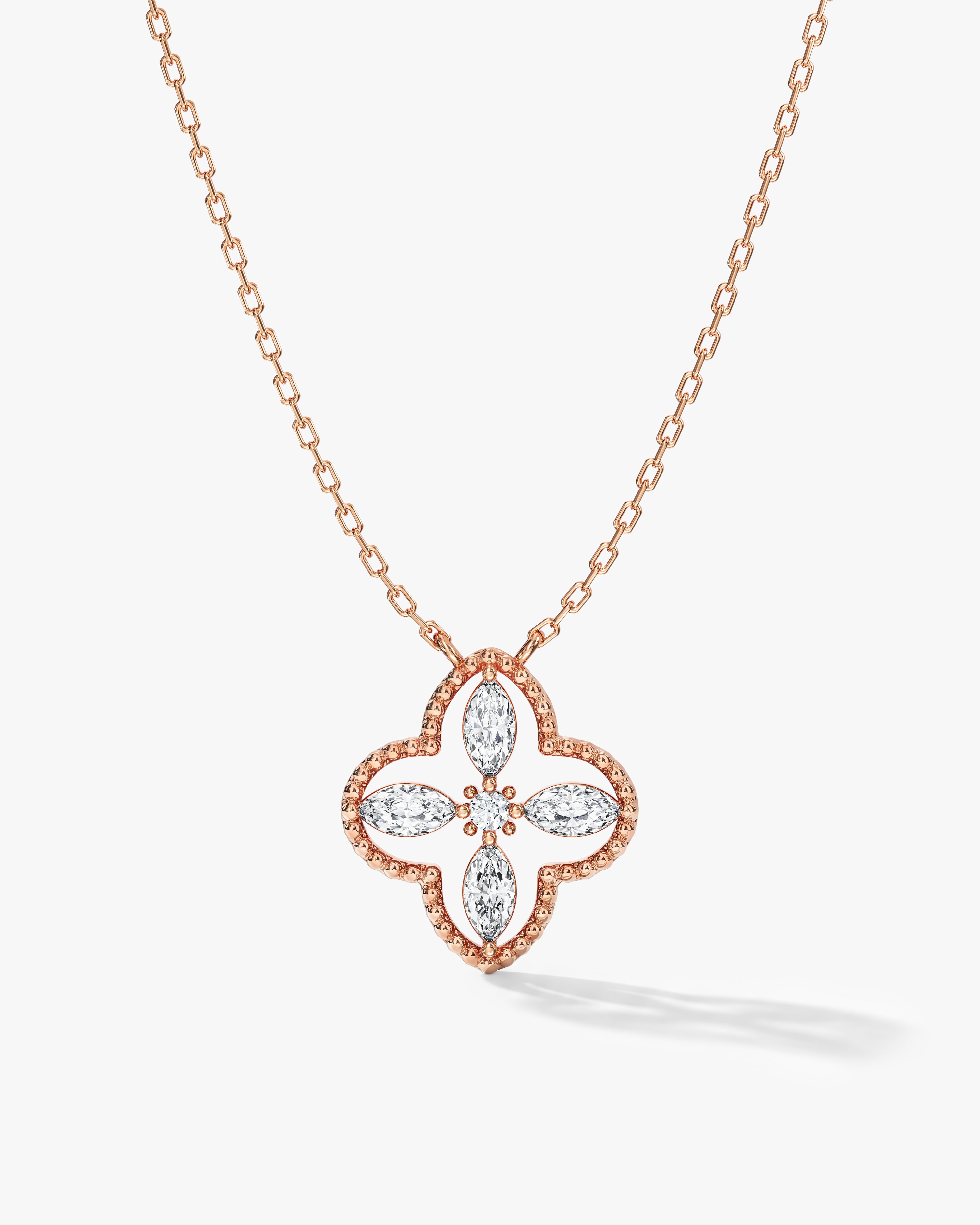 Milgrain Clover Necklace