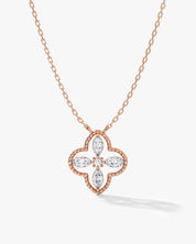 Milgrain Clover Necklace