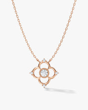 Open Petal Clover Necklace