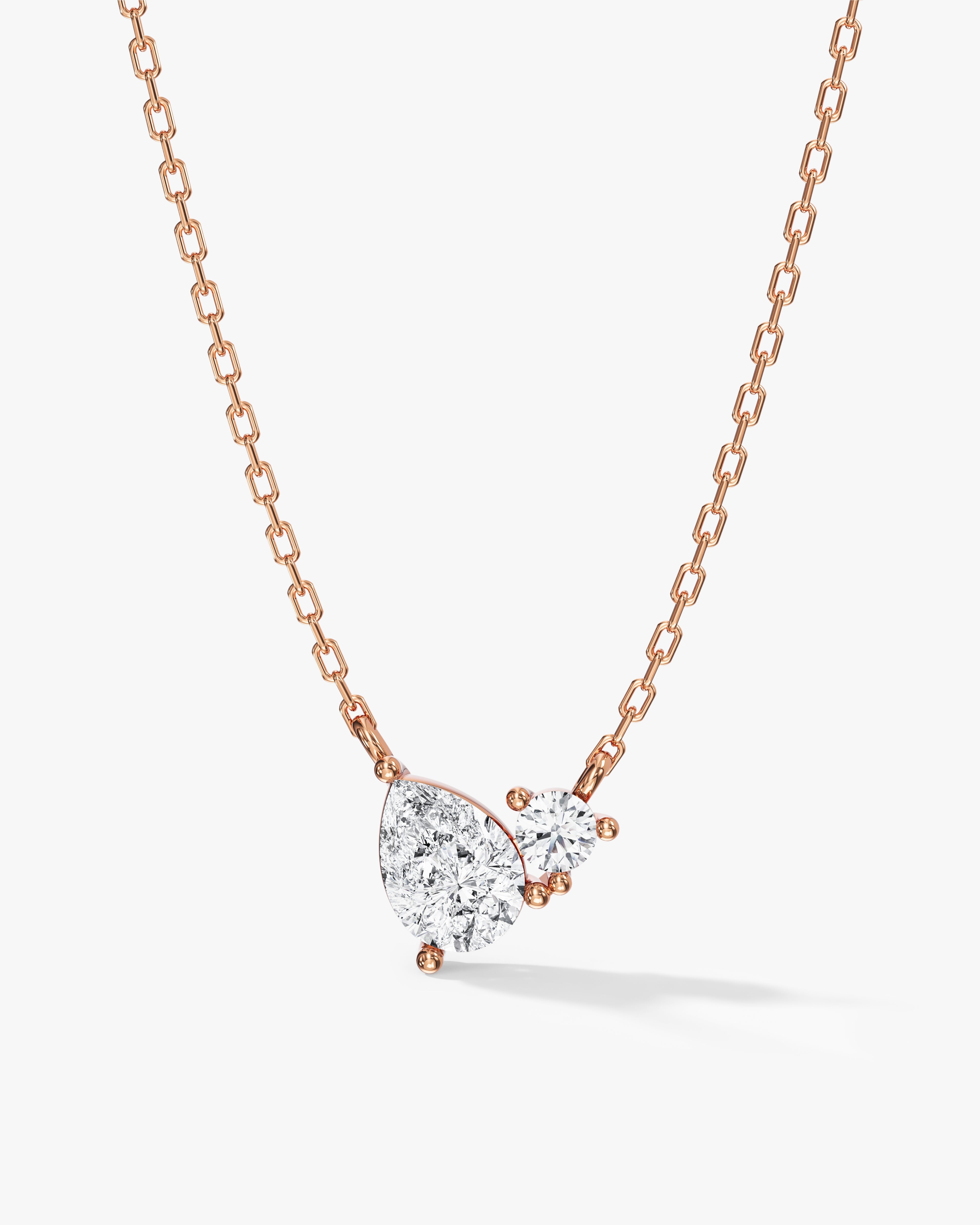 Teardrop Cluster Necklace