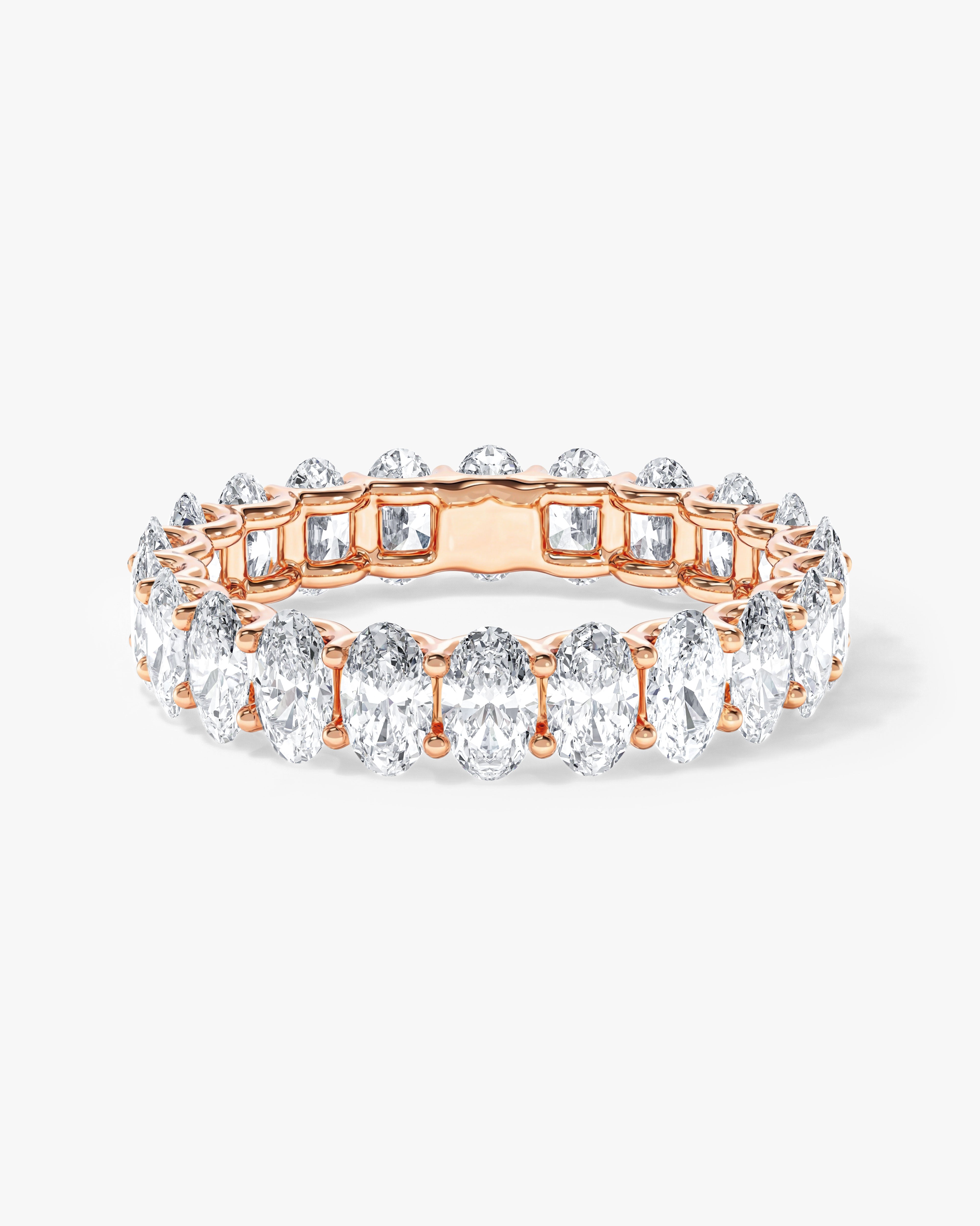 U-Prong Oval Eternity Band (5.00 CT TW)