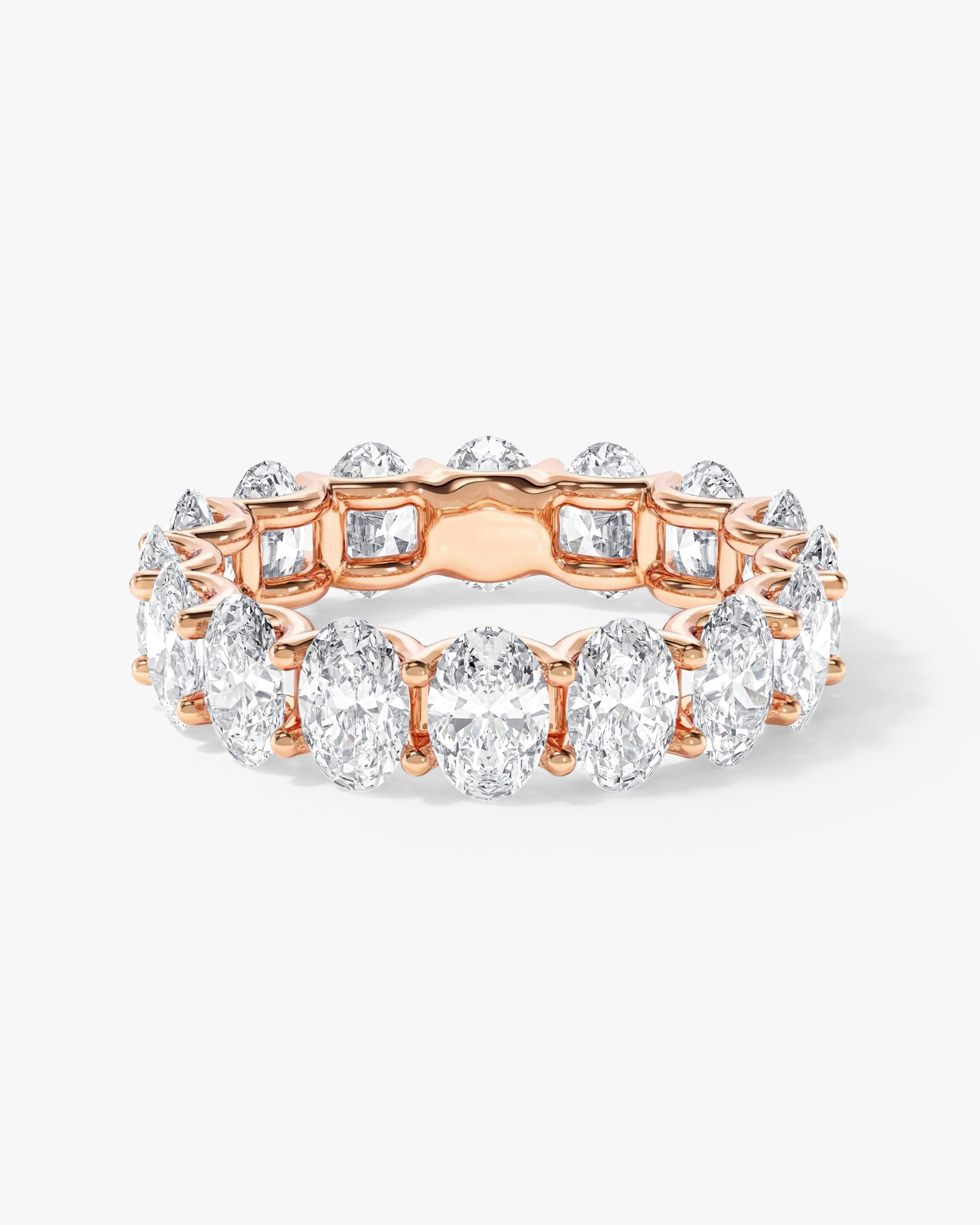 U-Prong Oval Eternity Band (8.00 CT TW)