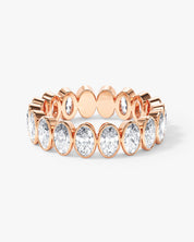Bezel Oval Eternity Band (4.00 CT TW)