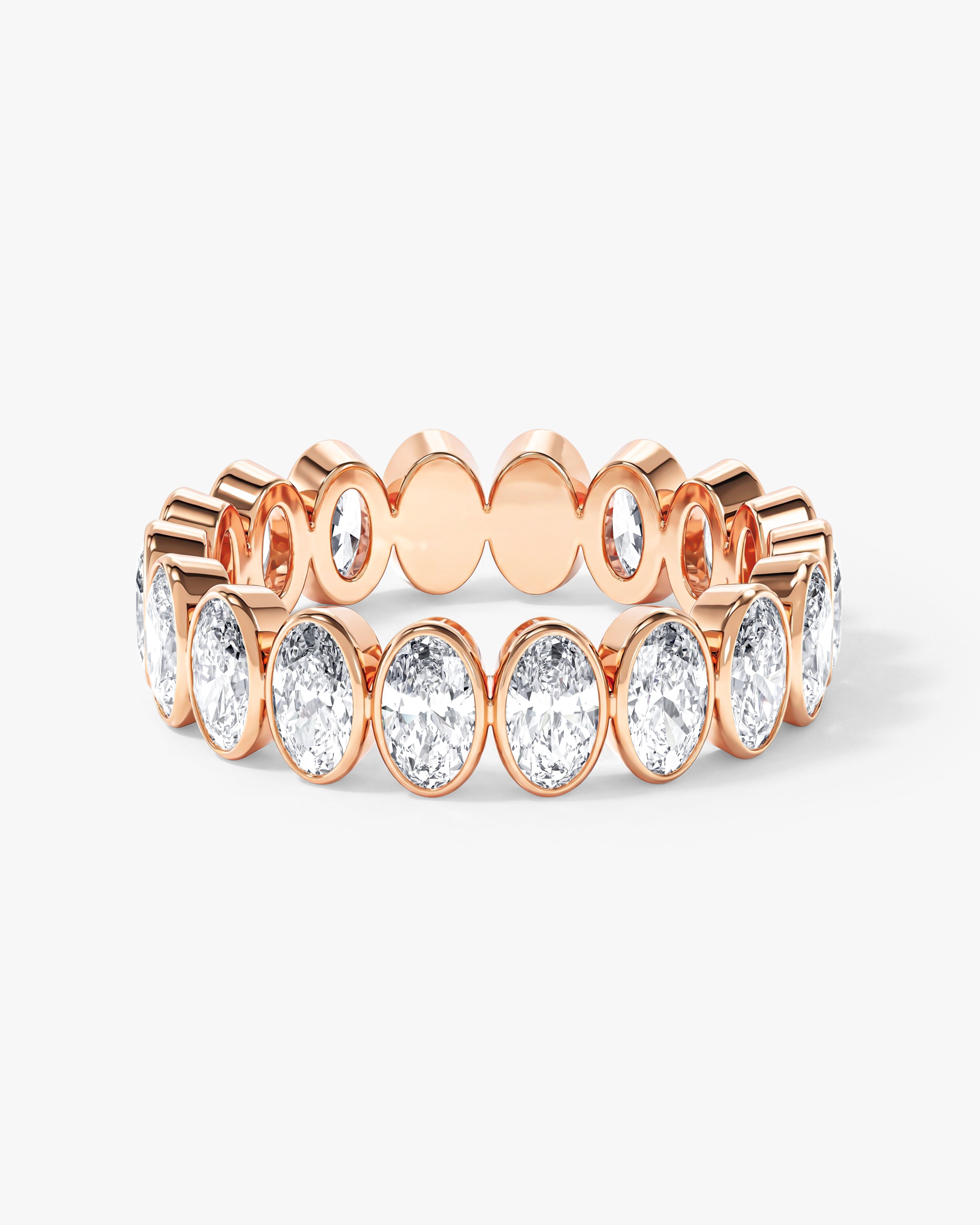 Bezel Oval Eternity Band (4.00 CT TW)