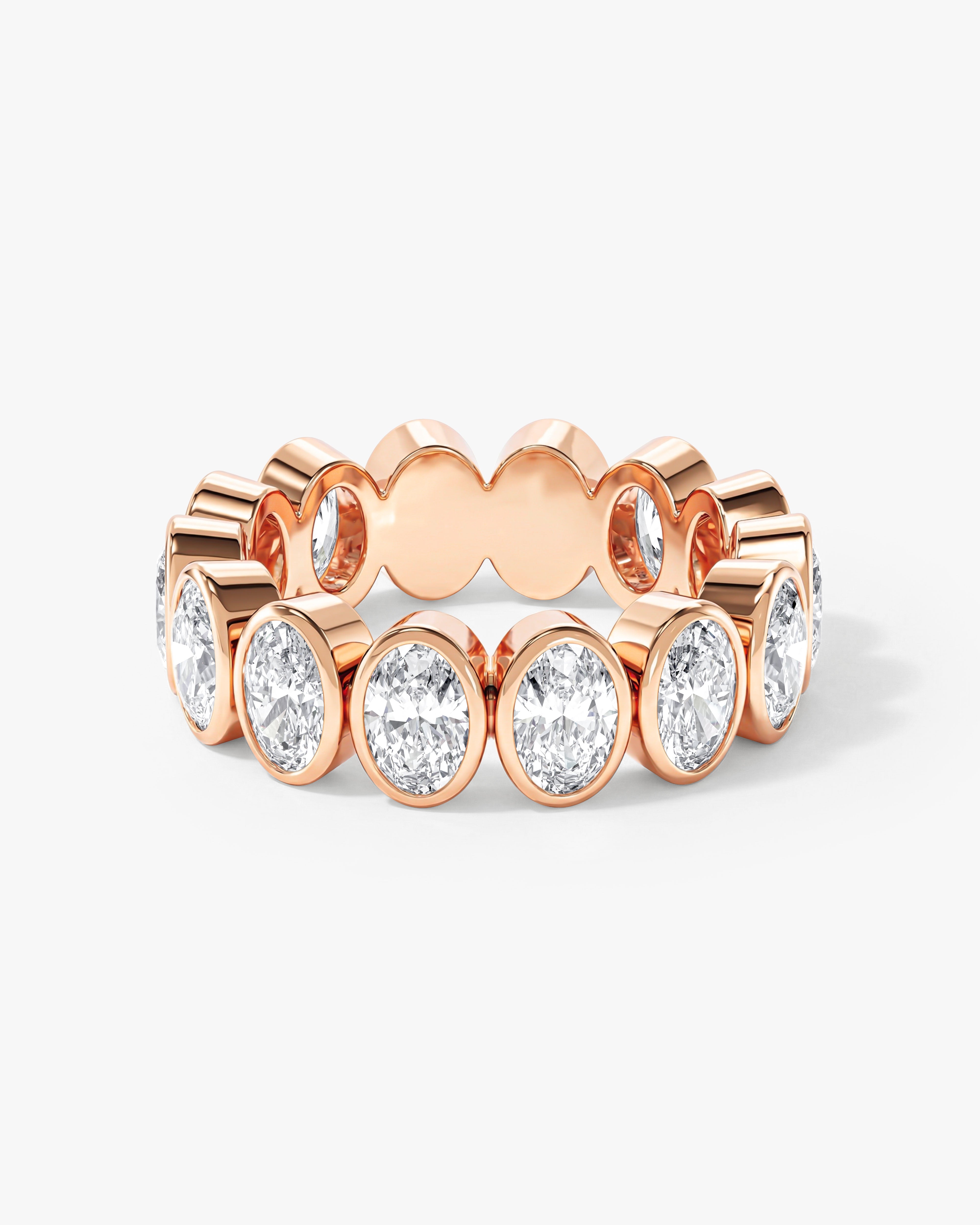 Bezel Oval Eternity Band (6.50 CT TW)