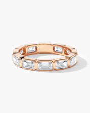 East-West Bezel Emerald Eternity Band (3.50 CT TW)