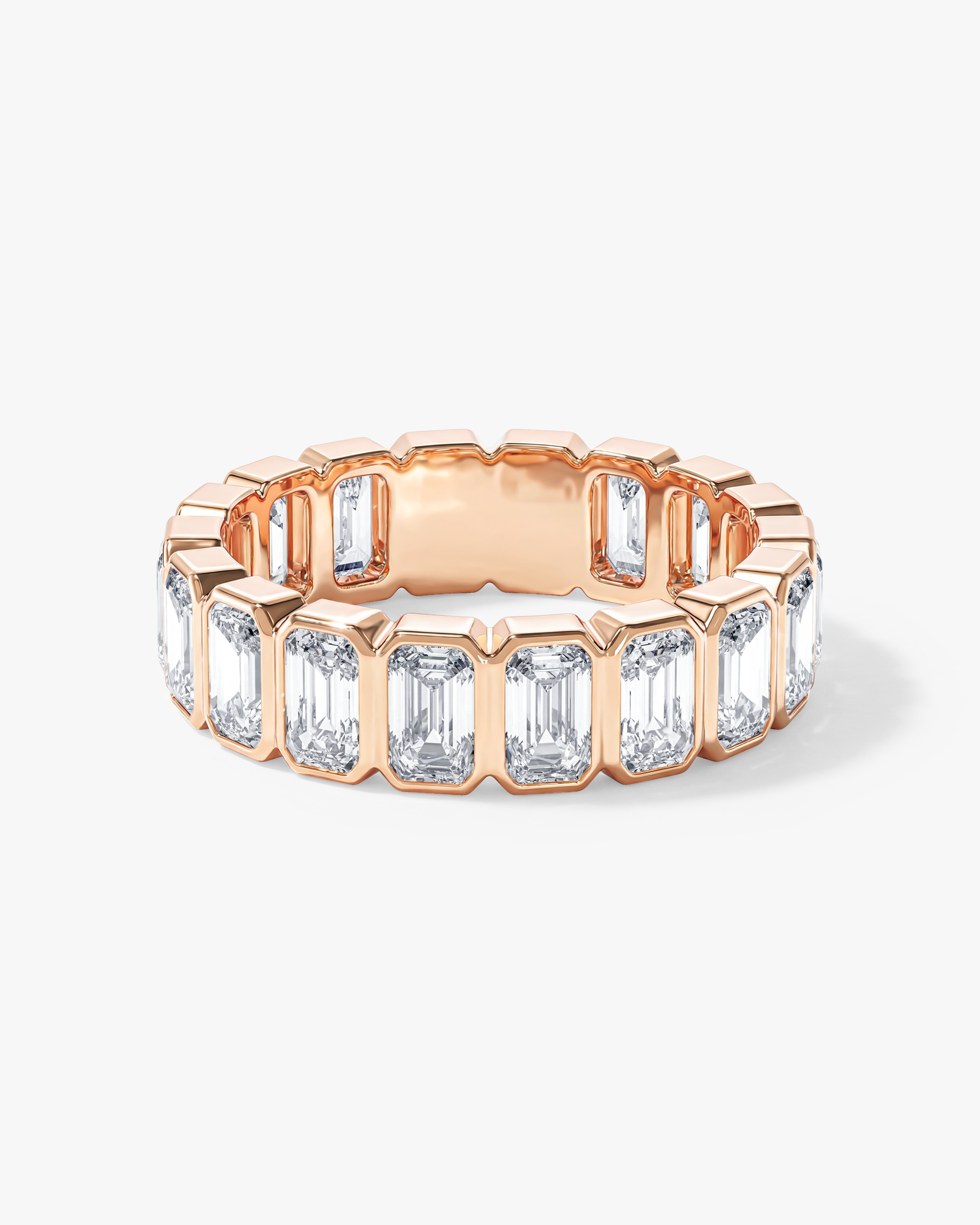 Bezel Emerald Eternity Band (5.00 CT TW)