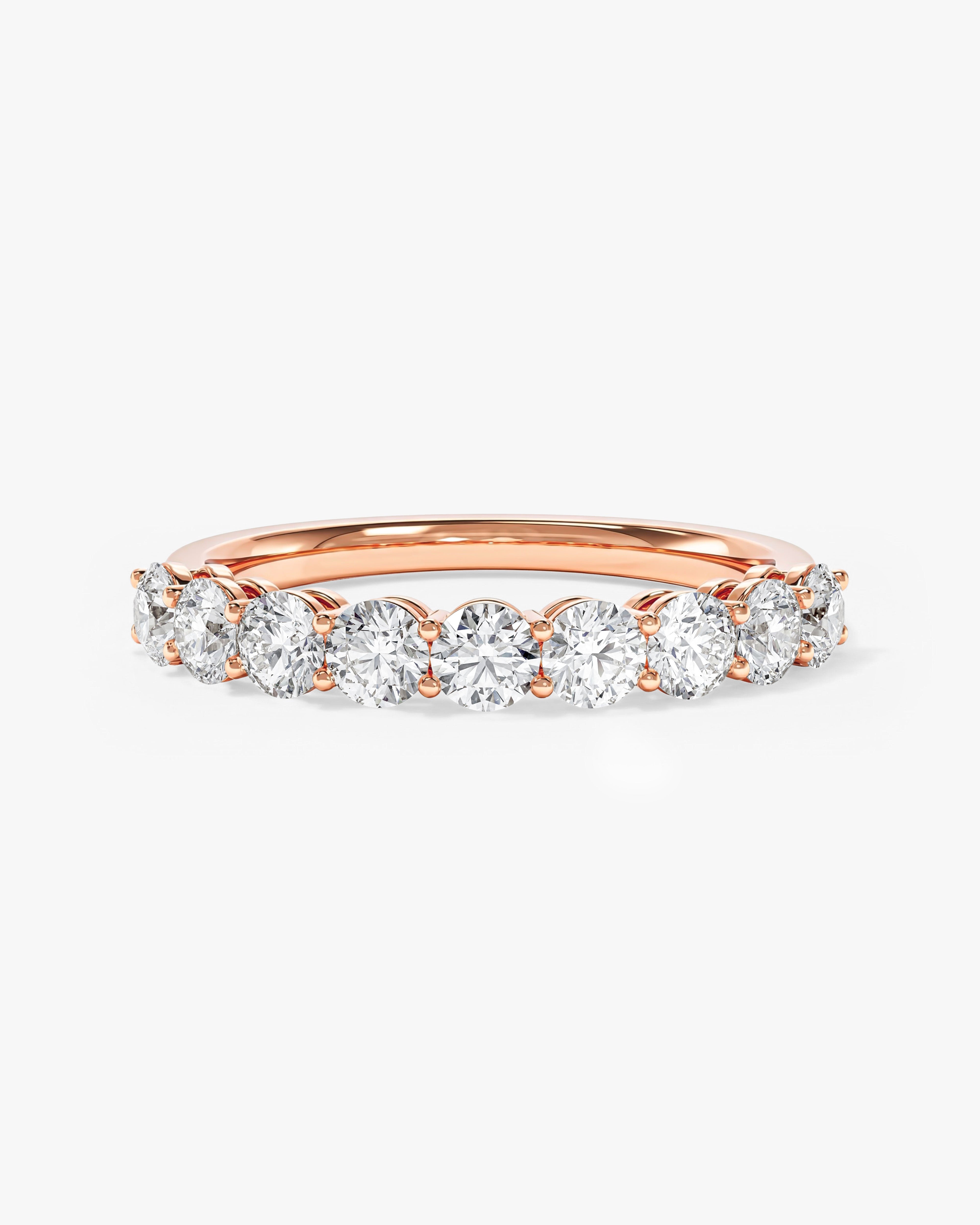 Shared Prong Half Eternity Band (1.00 CT TW)