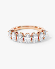 Shared Prong Oval Half Eternity Band (4.00 CT TW)
