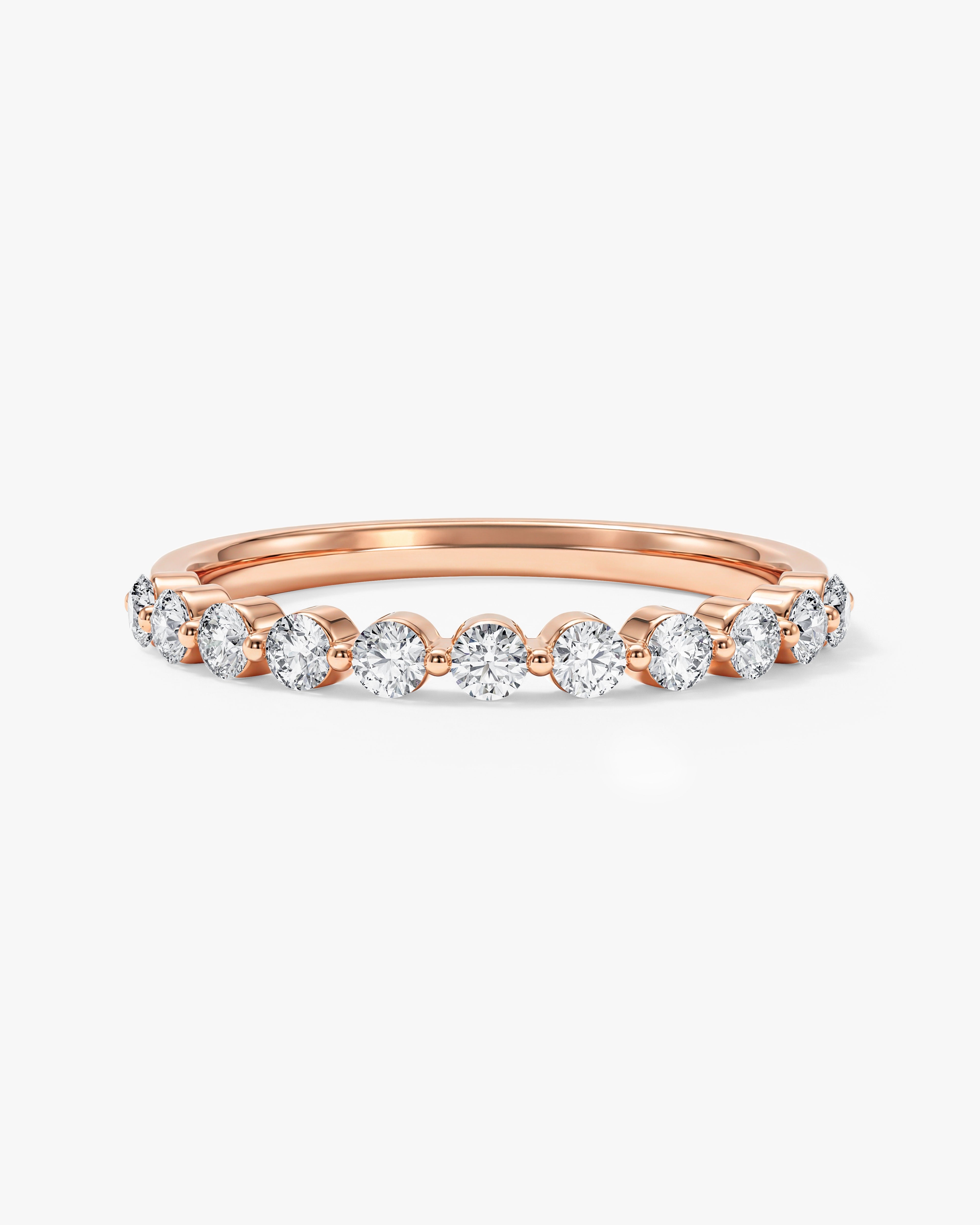 Single Prong Half Eternity Band (0.35 CT TW)