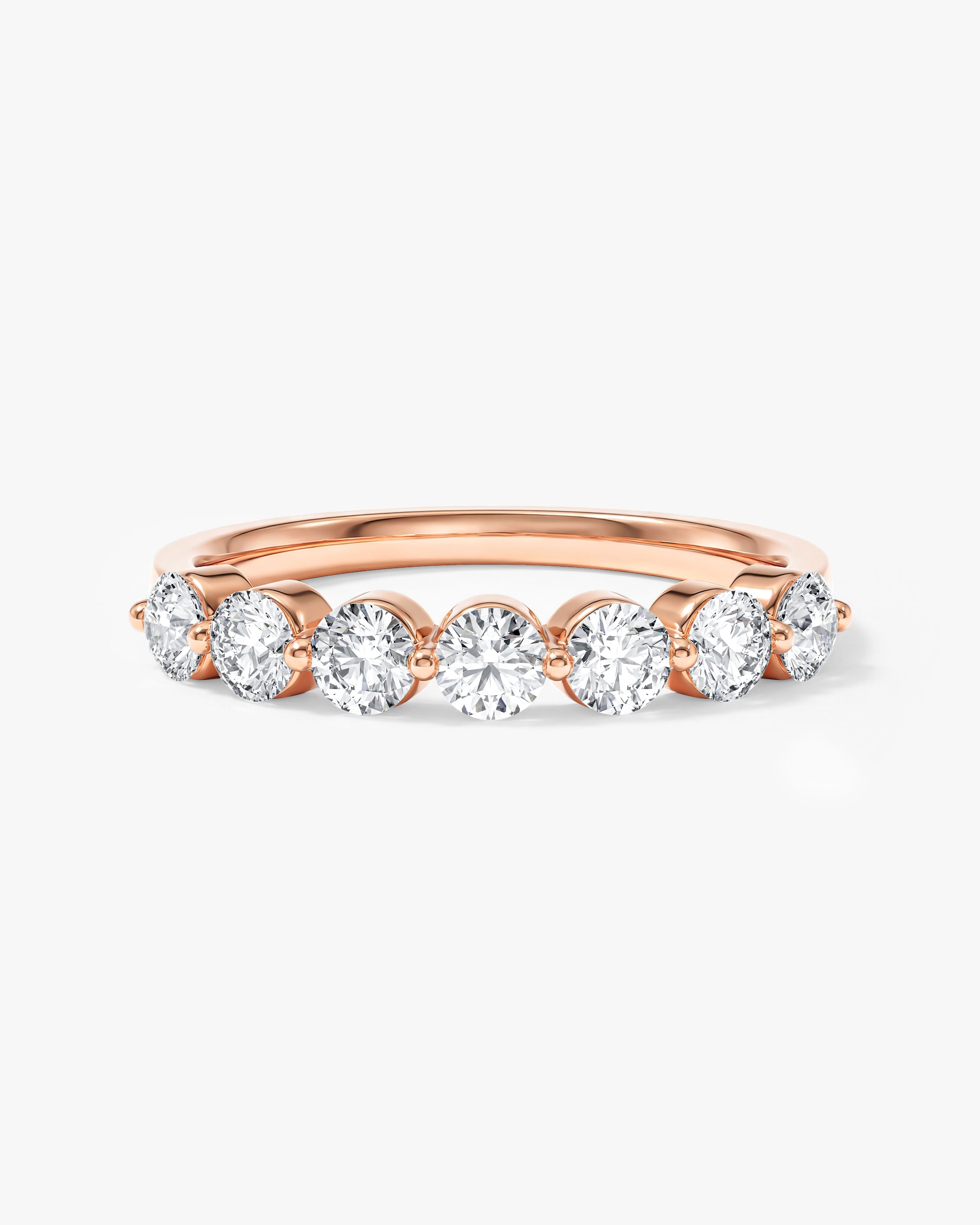 Single Prong Half Eternity Band (1.00 CT TW)