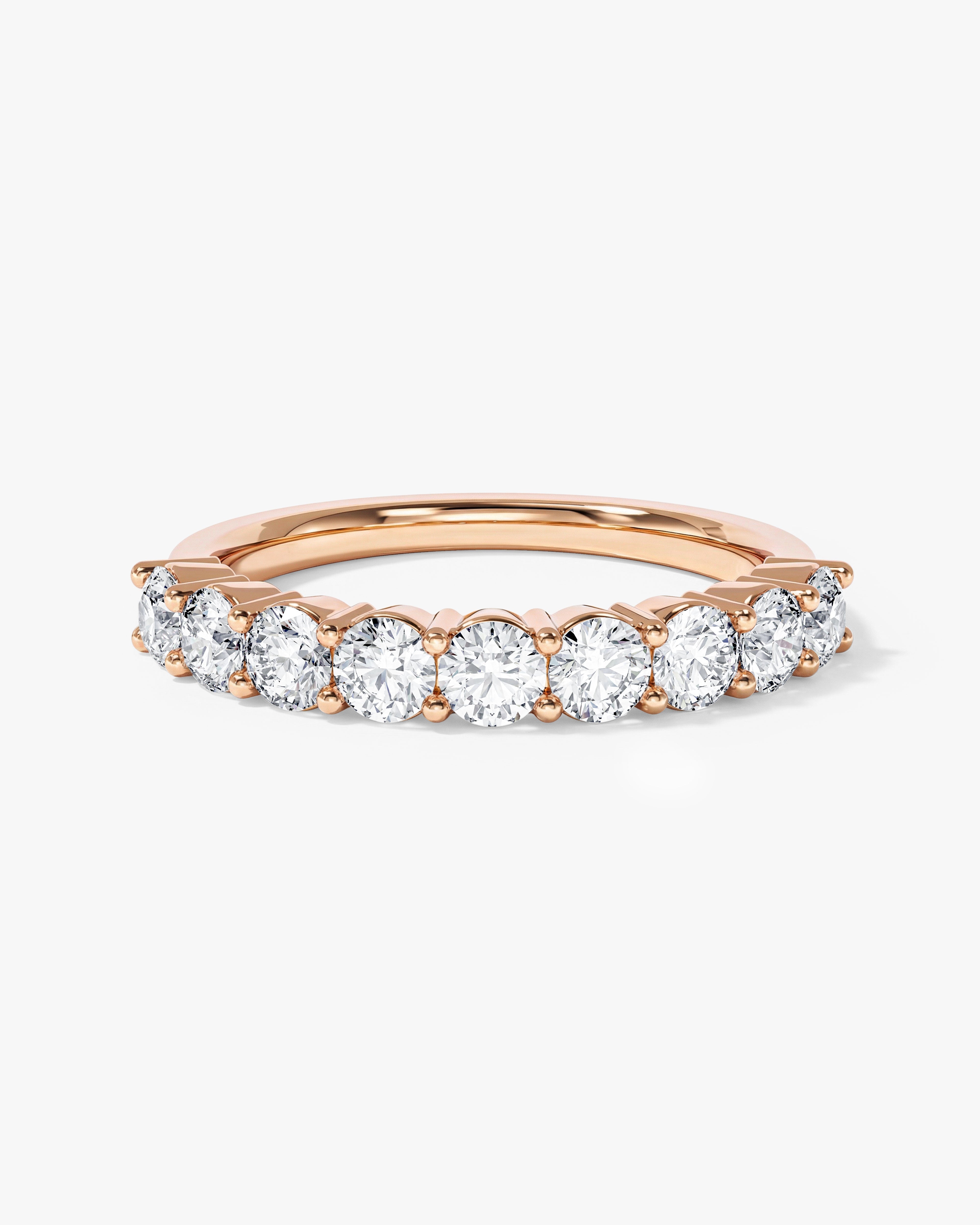 Faceted Half Eternity Band (1.00 CT TW)