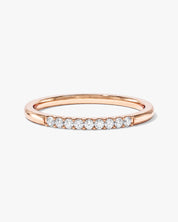 Minimalist Nine-Stone Wedding Band