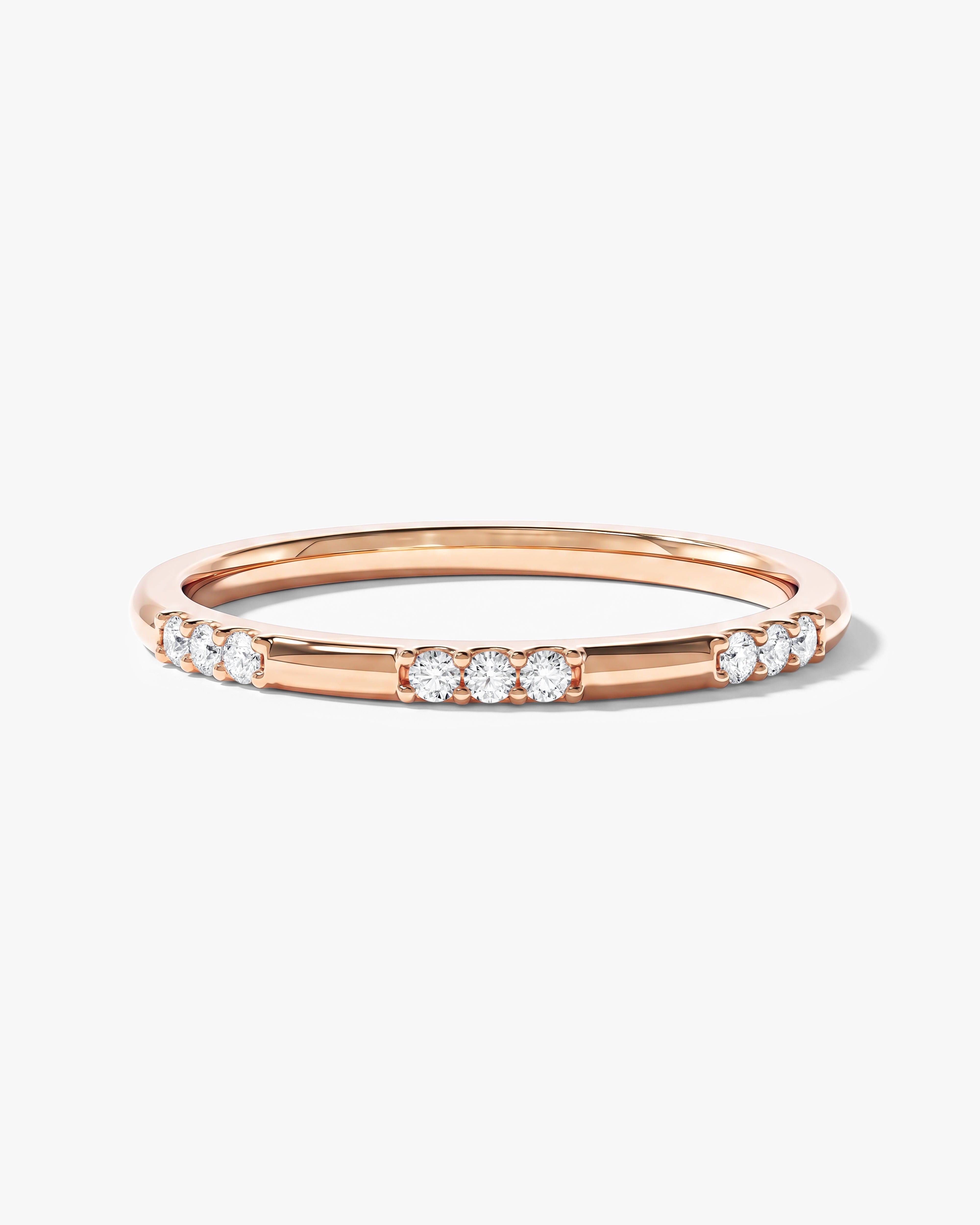Dainty Nine-Stone Wedding Band