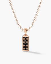 Onyx Tag Pendant Necklace