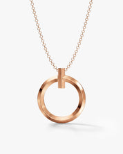 Open Circle Bar Necklace