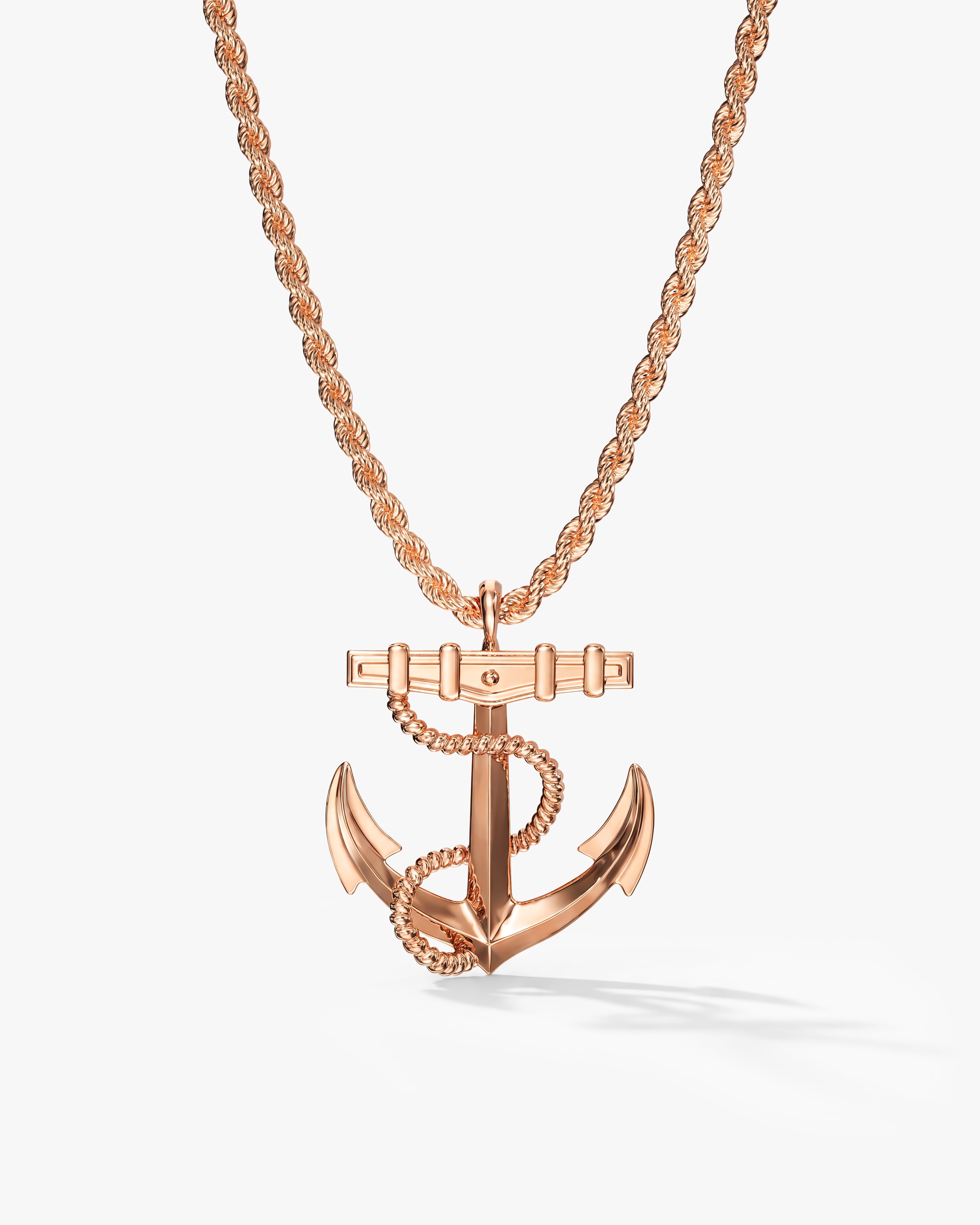 Roped Anchor Necklace