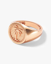 Palm Tree Signet Ring