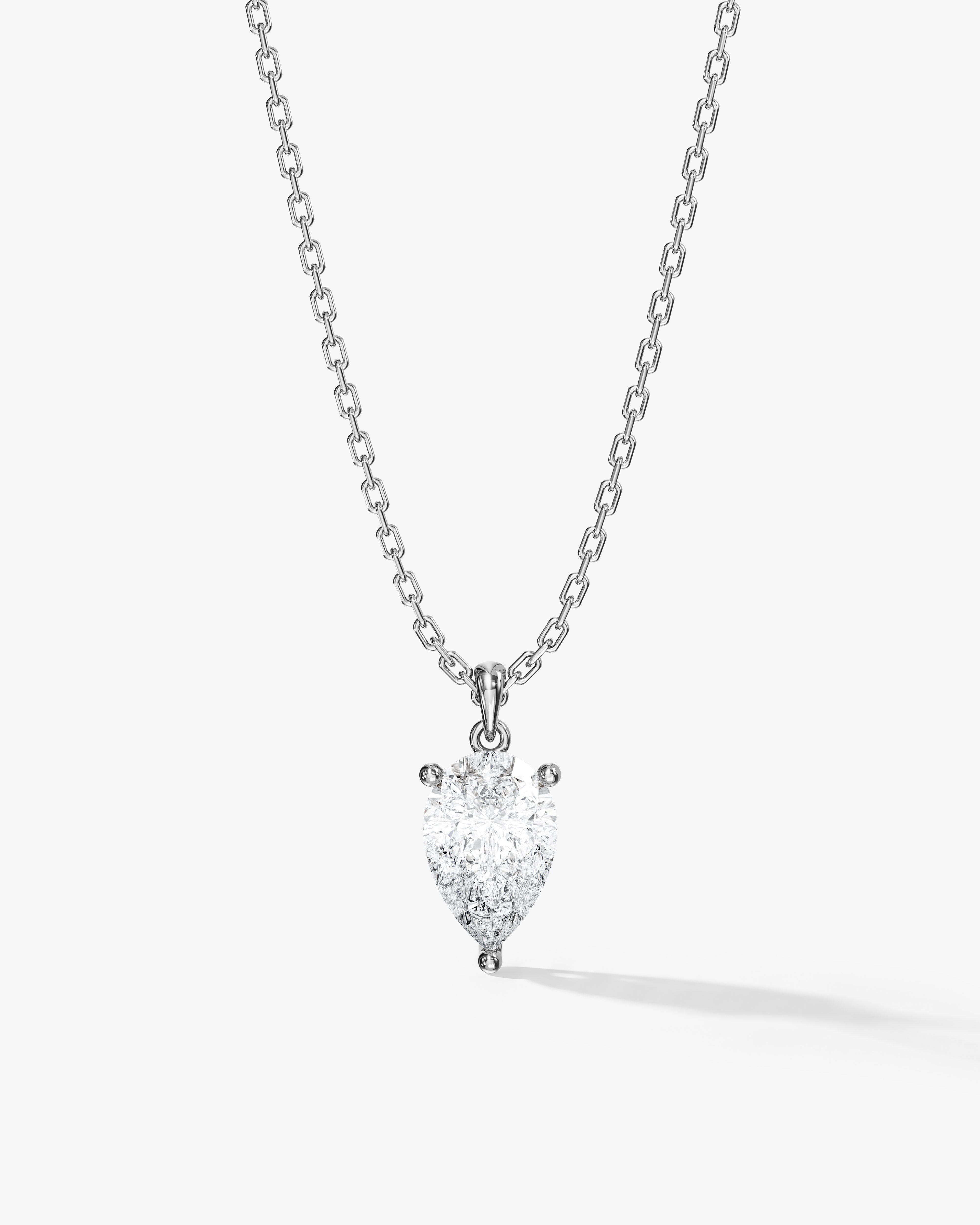 Pear Cut Solitaire Pendant (1.50 CT)