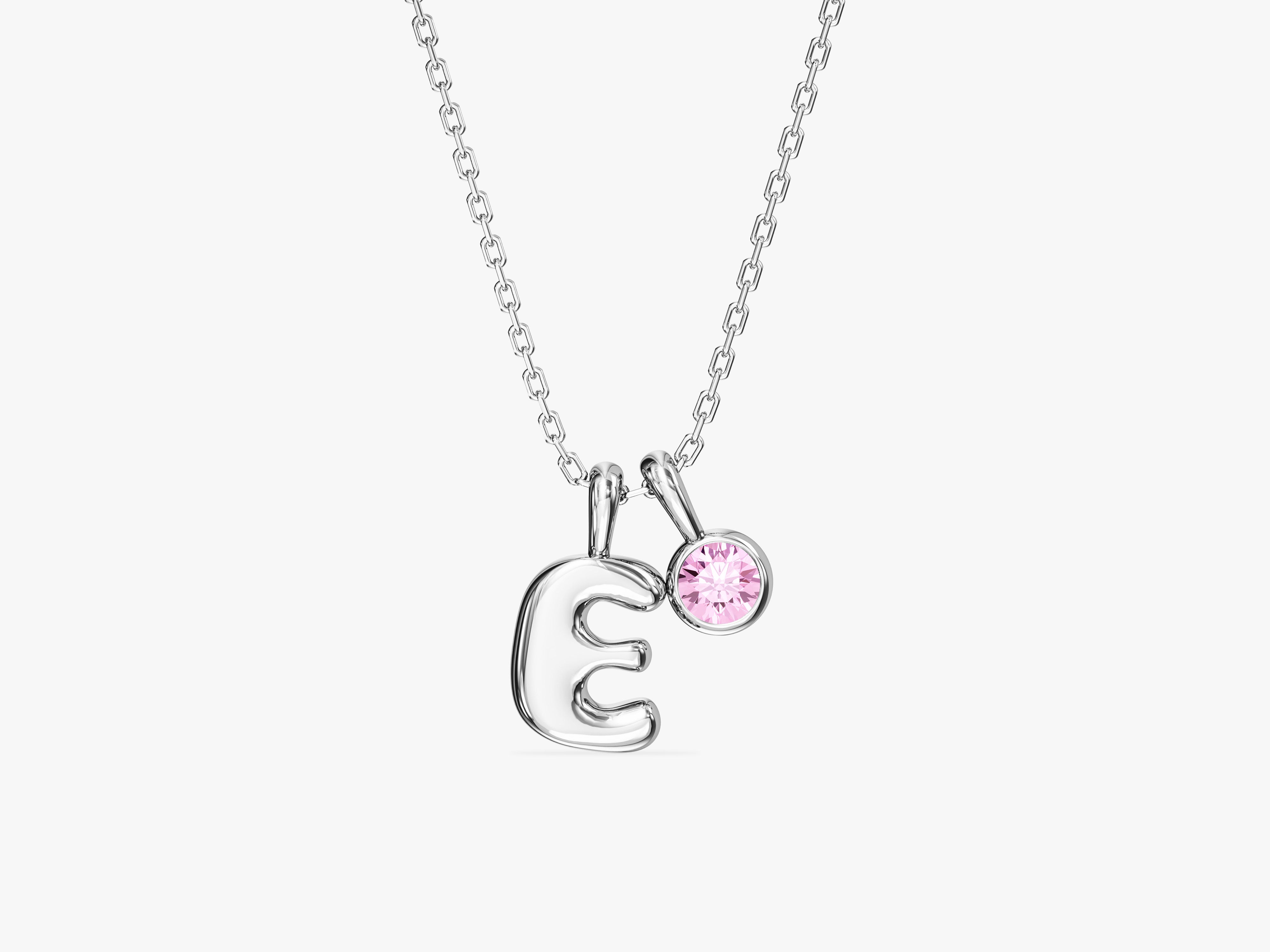 Initial Birthstone Necklace