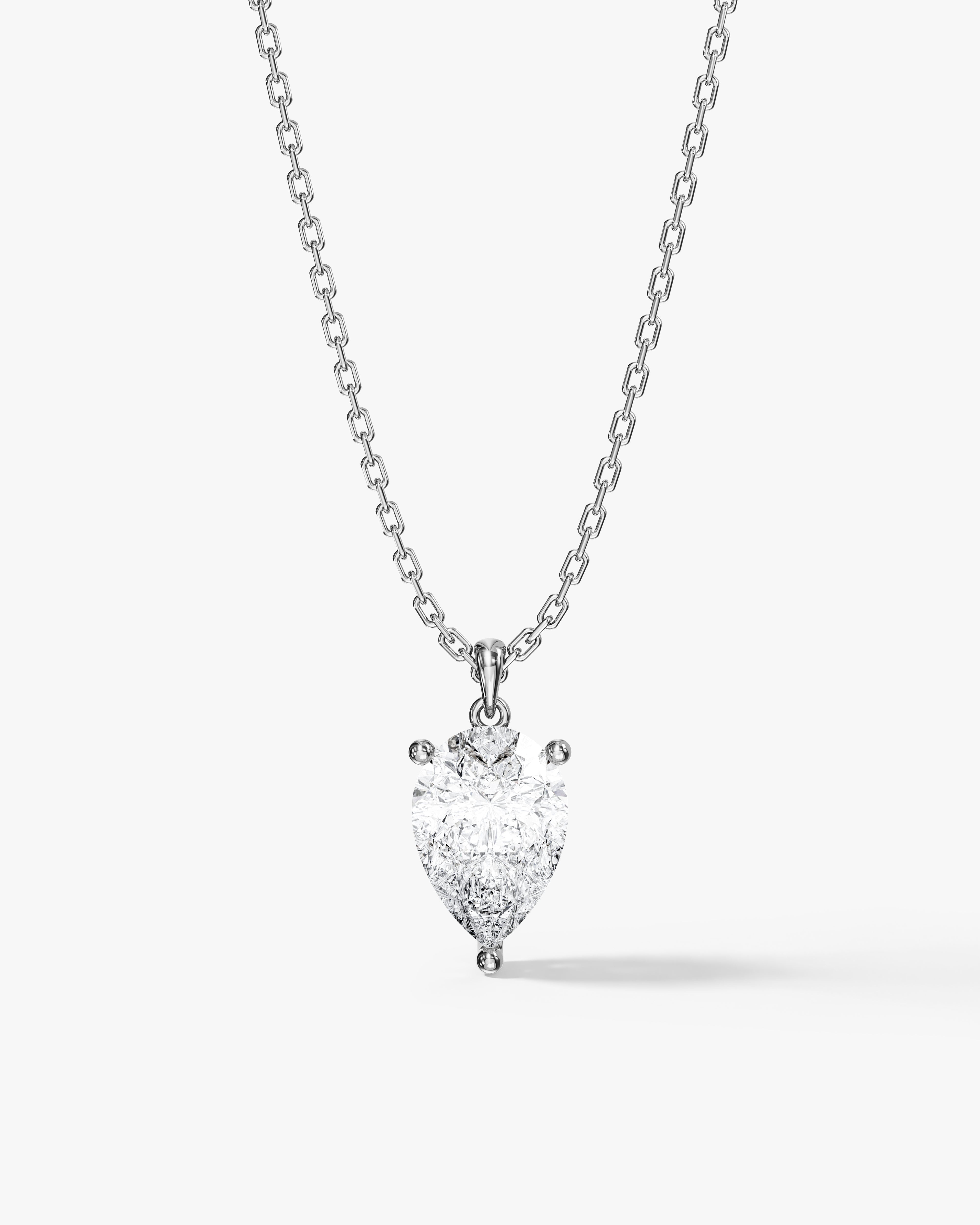 Pear Cut Solitaire Pendant (2.00 CT)