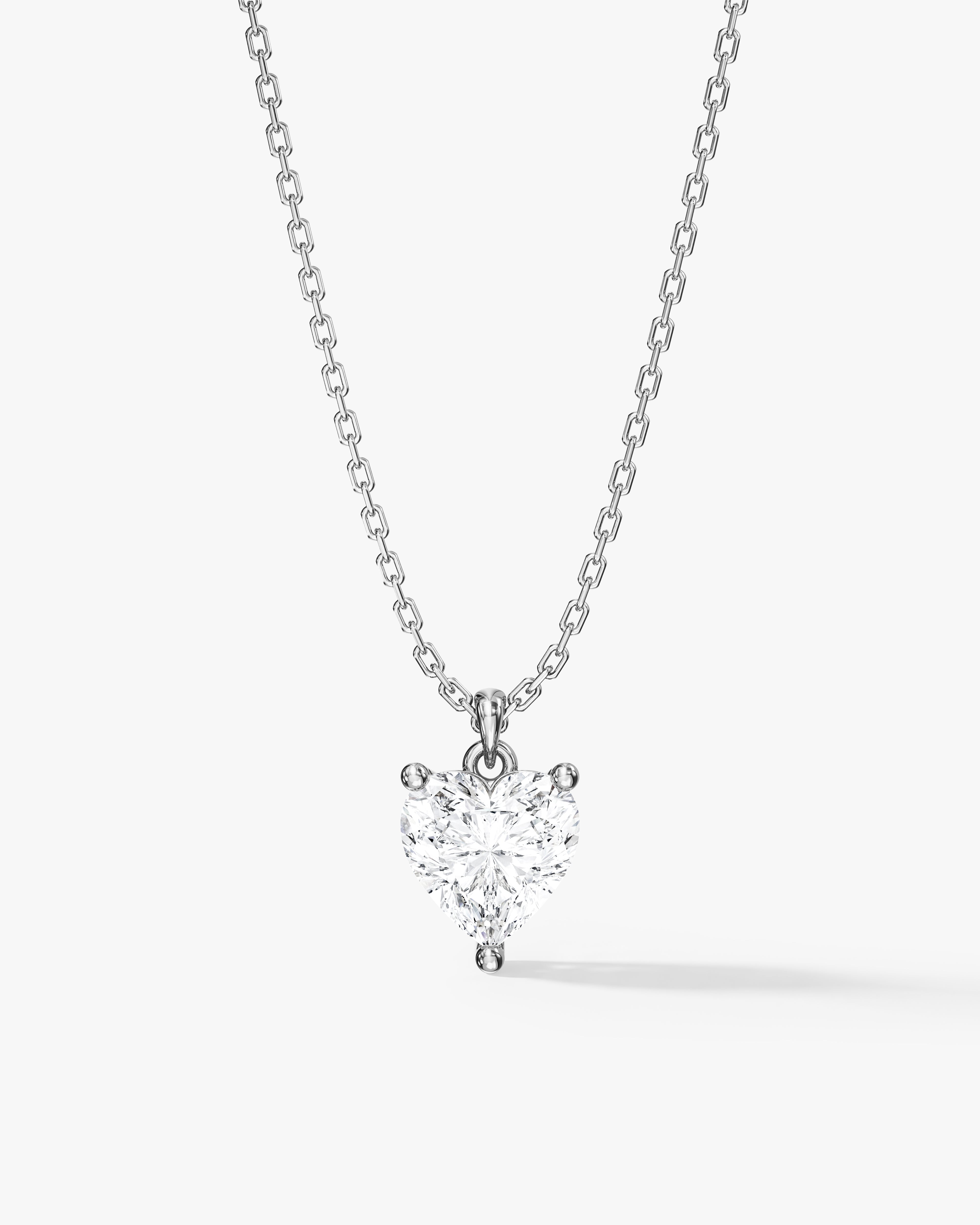 Heart Cut Solitaire Pendant (2.00 CT)