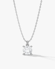 Cushion Cut Solitaire Pendant (2.00 CT)