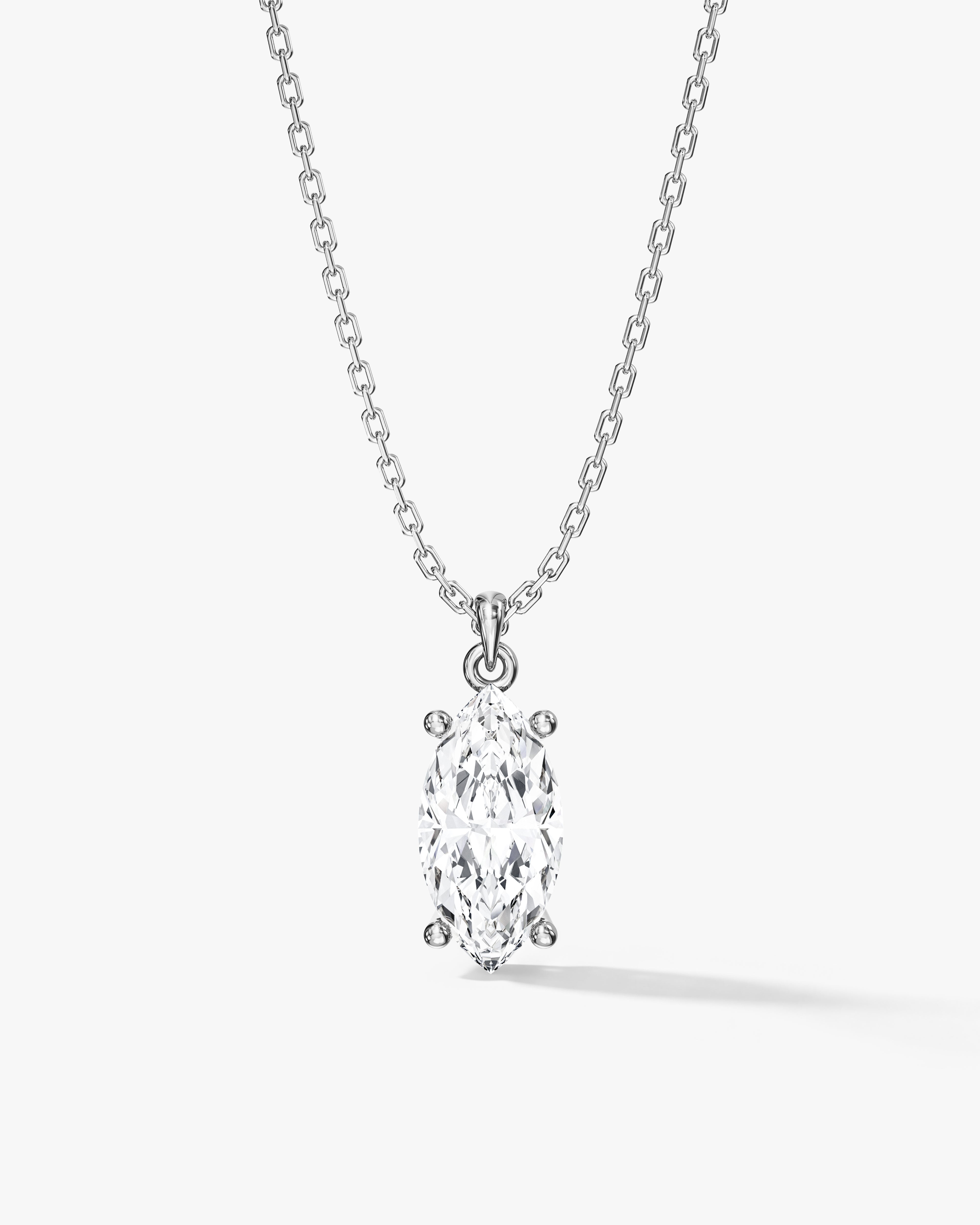 Marquise Cut Solitaire Pendant (2.00 CT)