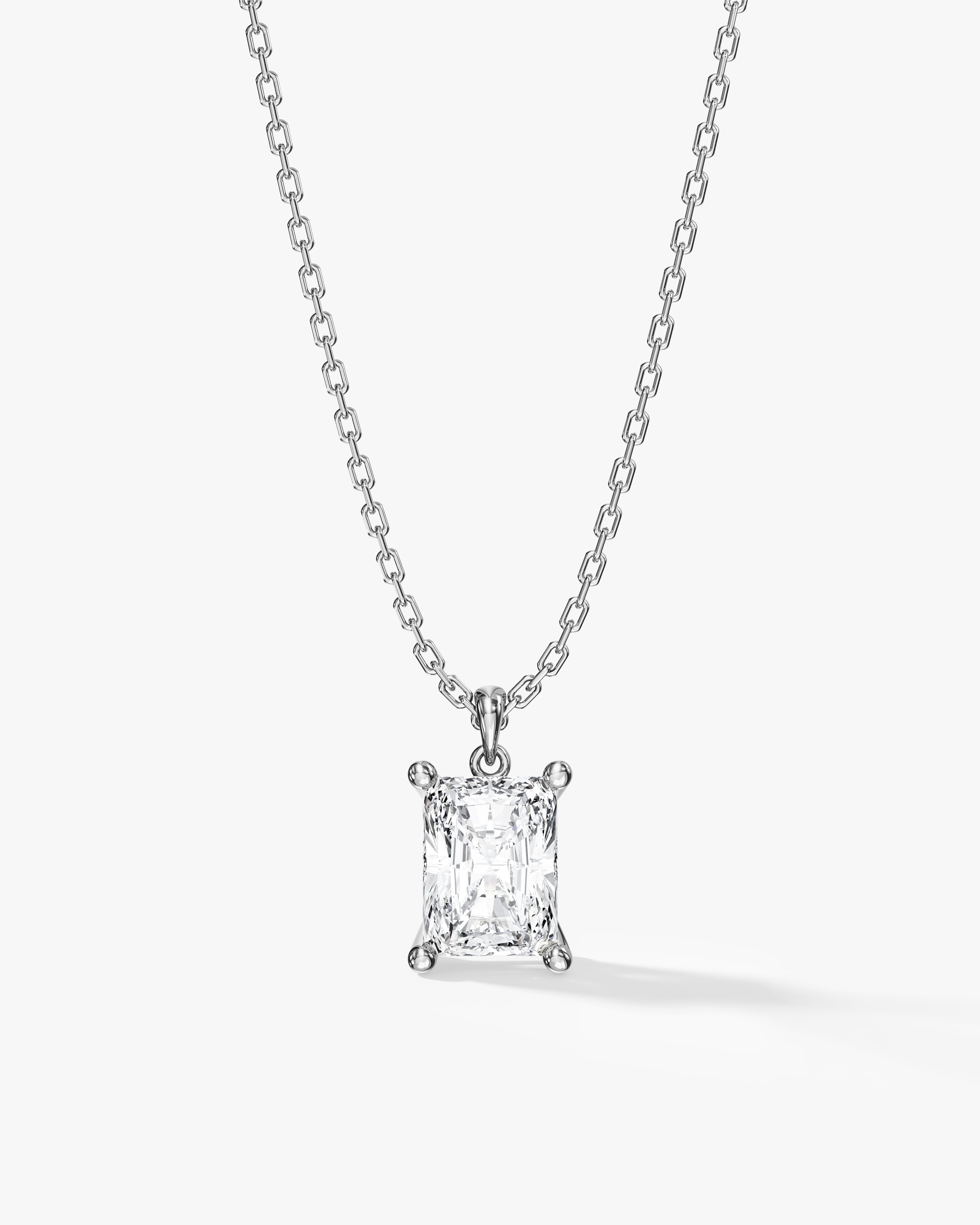 Radiant Cut Solitaire Pendant (2.00 CT)