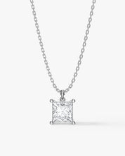 Princess Cut Solitaire Pendant (2.00 CT)