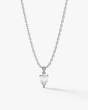 Pear Cut Solitaire Pendant (0.50 CT)