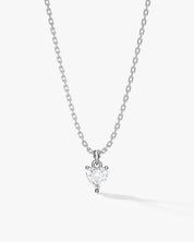 Heart Cut Solitaire Pendant (0.50 CT)