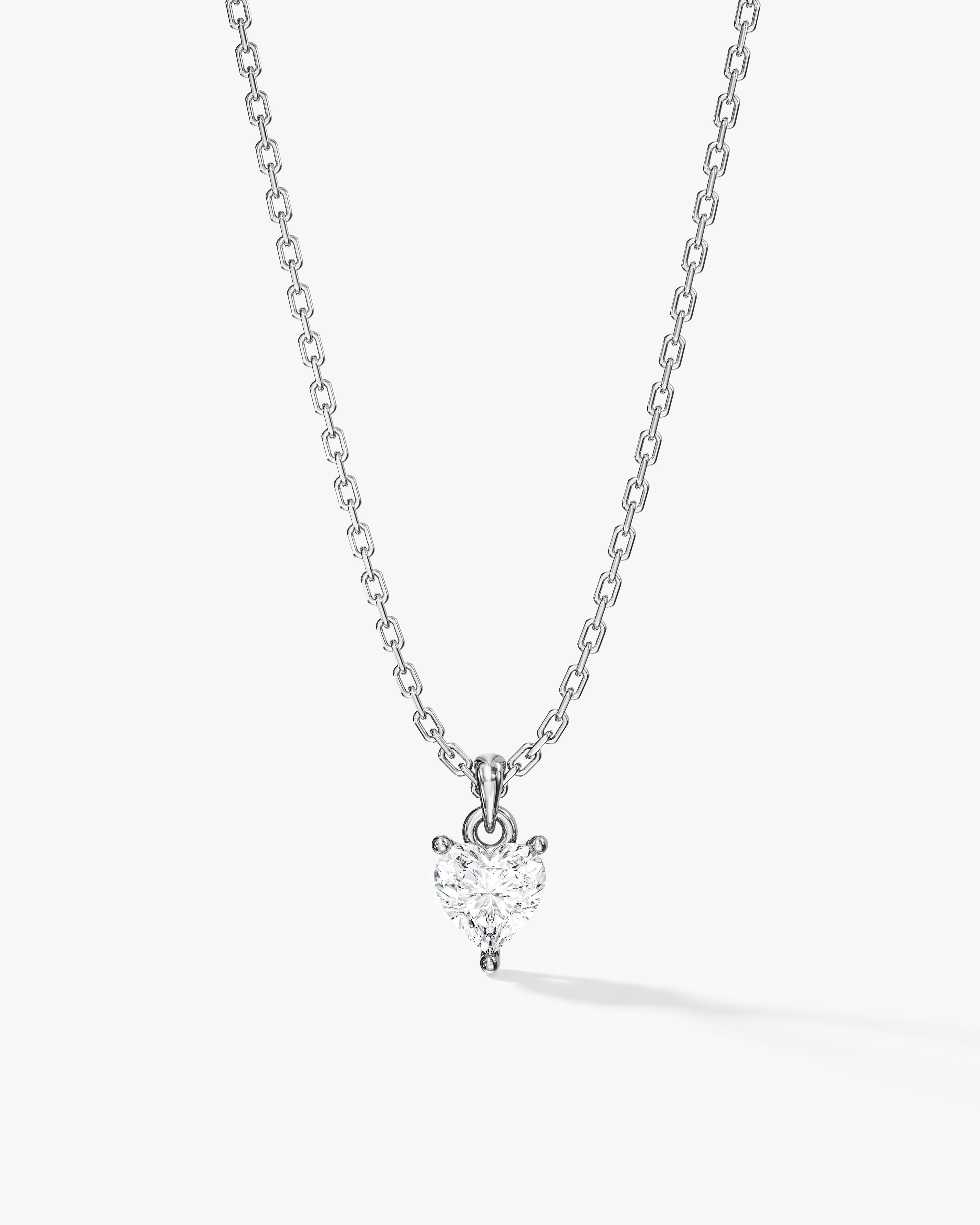 Heart Cut Solitaire Pendant (0.50 CT)