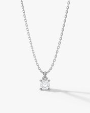 Cushion Cut Solitaire Pendant (0.50 CT)