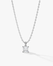 Asscher Cut Solitaire Pendant (0.50 CT)
