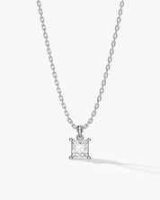 Princess Cut Solitaire Pendant (0.50 CT)