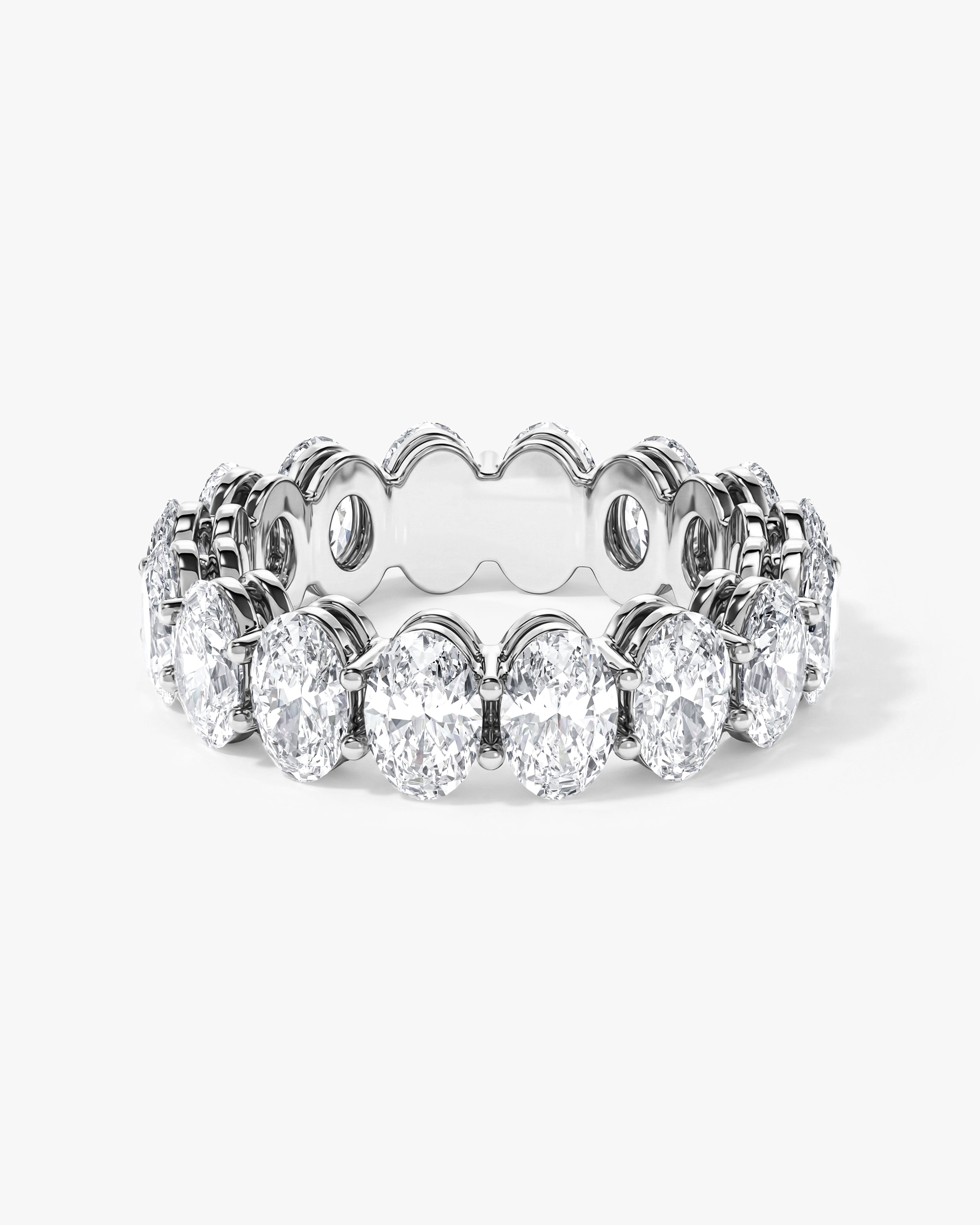 Shared Prong Oval Eternity Band (8.00 CT TW)