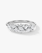 Vintage Bold Cluster Wedding Band