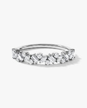 Multi-Cut Cluster Wedding Band