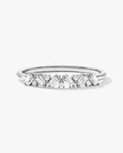 Petite Baguette Cluster Wedding Band