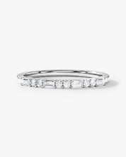 Baguette and Double Round Wedding Band