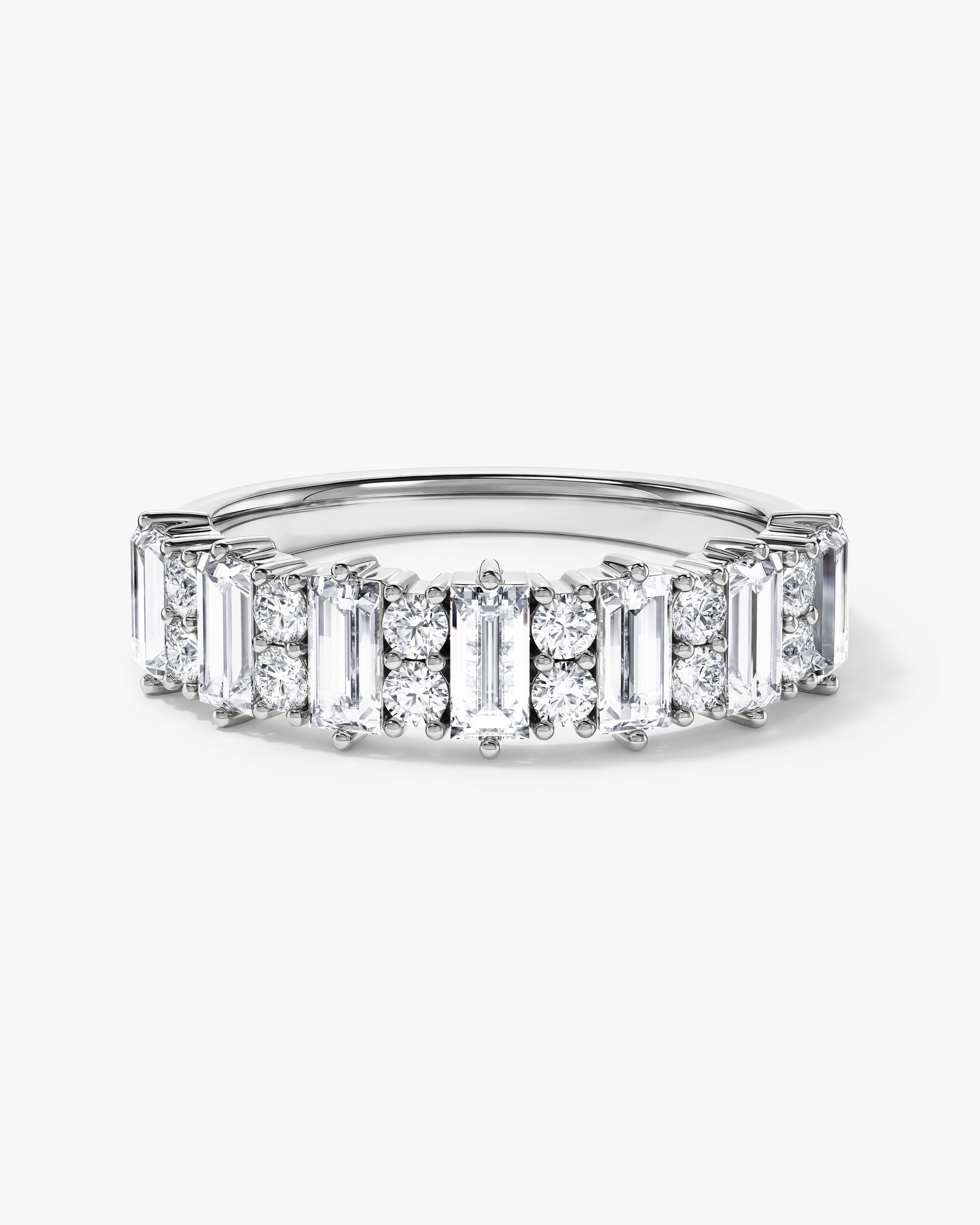 Pillar Baguette Wedding Band (1.20 CT TW)