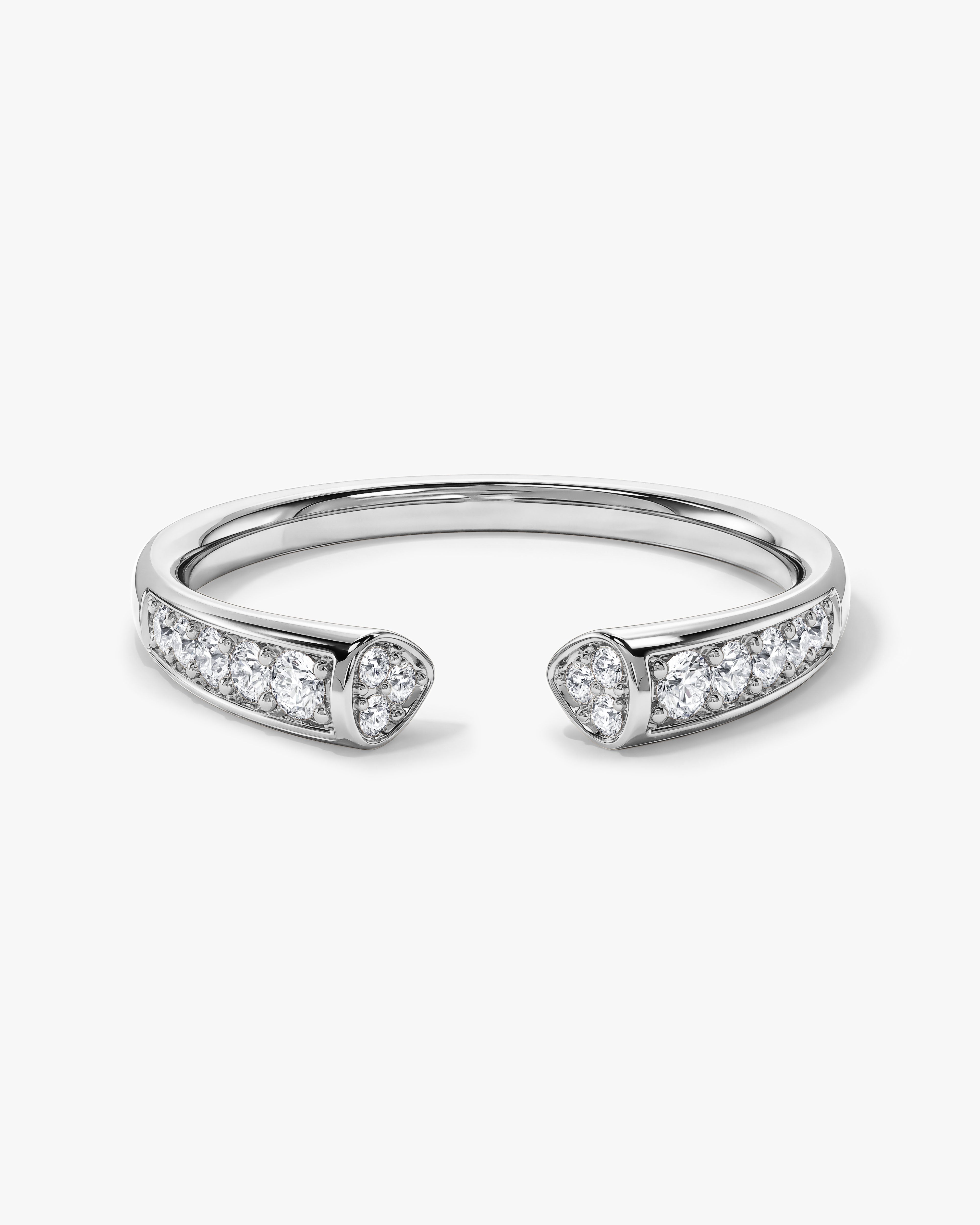 Milgrain Open Wedding Band (0.20 CT TW)